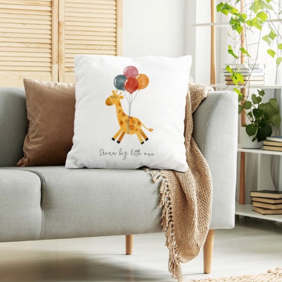 🆕 Dream Big Little One Giraffe Cushion Cover New! NWOT - Picture 4 of 4